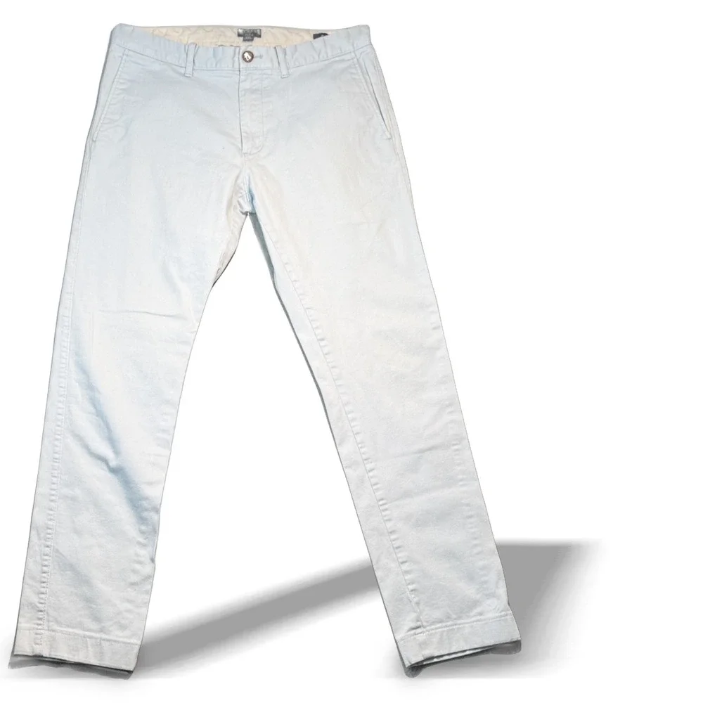 J Crew Flex Slim Chino‎ Pants Mens 30x32 Light Blue Stretch Reimagined